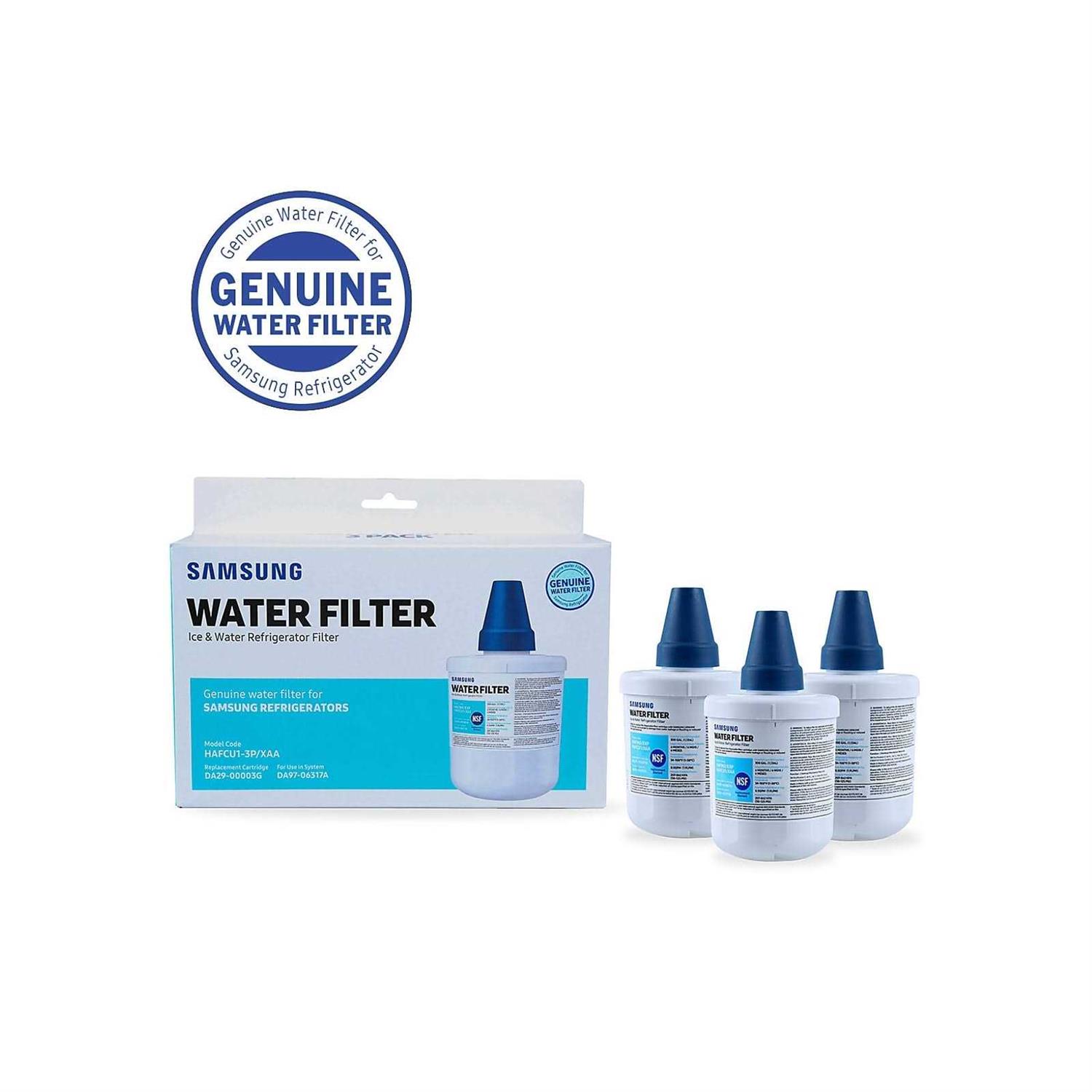 Samsung HAF-Cu1 3 Pack Refrigerator Water Filter HAF-CU1-3P