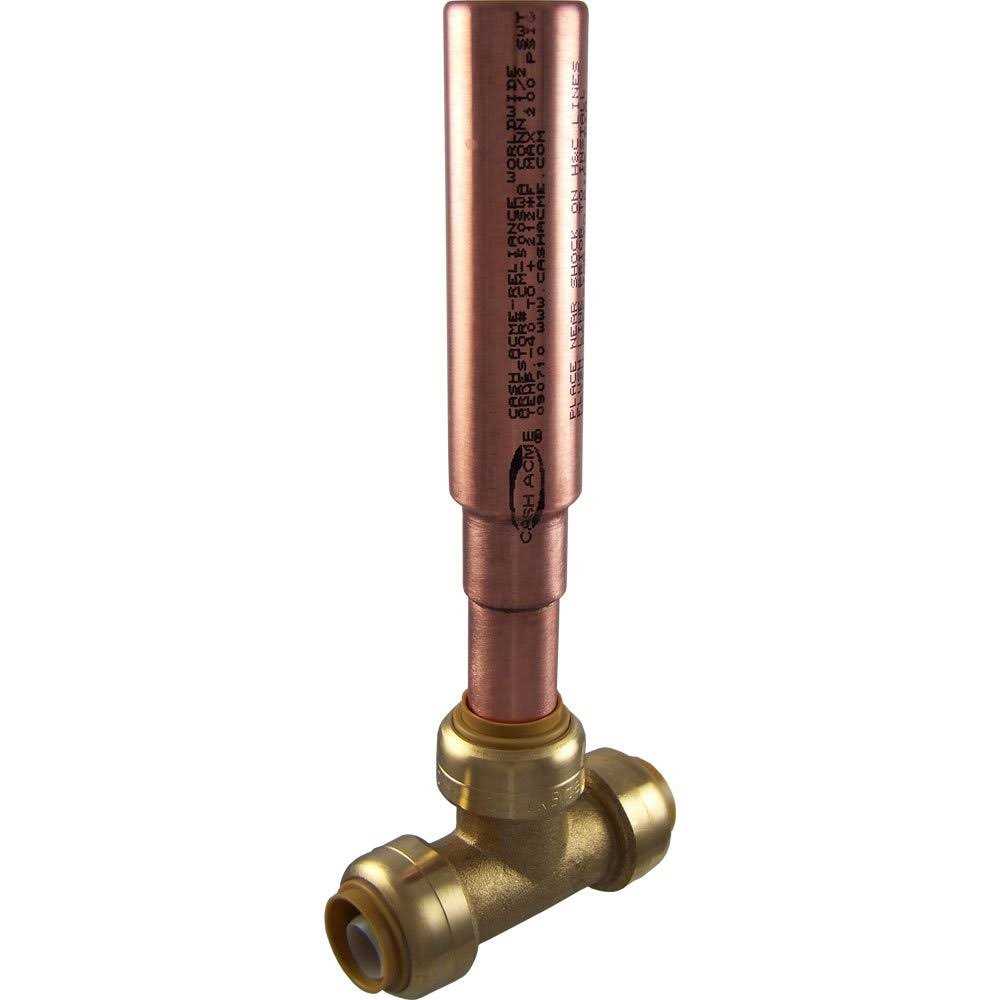 Residential 1/2 in Push-to-Connect Brass Water Hammer Arrestor Tee SharkBite