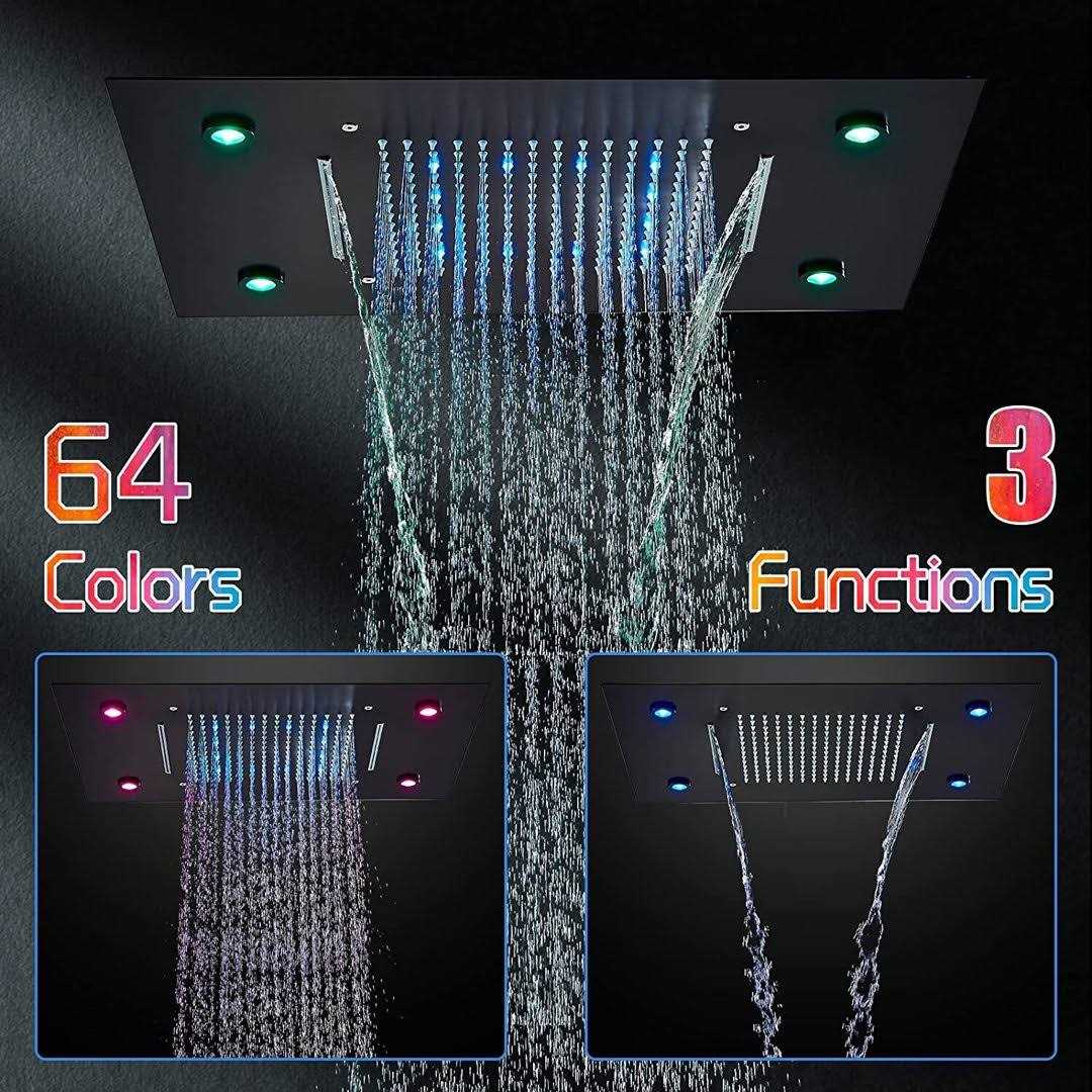 Alternative view of Senlesen 31D-PH4935YKS Rain Fixed Shower Head 2.5 GPM GPM with Self-Cleaning