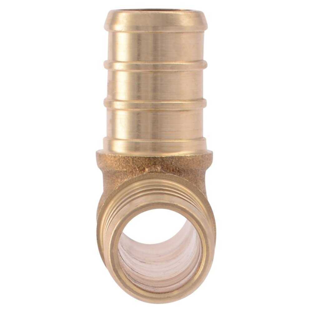 Alternative view of SharkBite 1/2-in PEX Crimp Brass Tee Stainless Steel