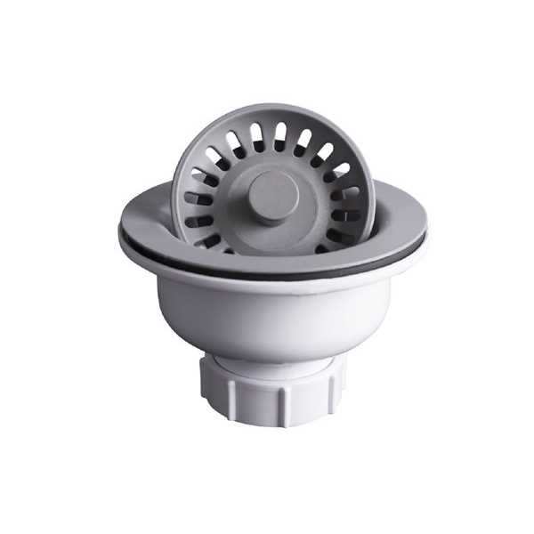 Karran Basket Strainer 3.5-in Black Plastic Rust Resistant Strainer Basket | QBSBL