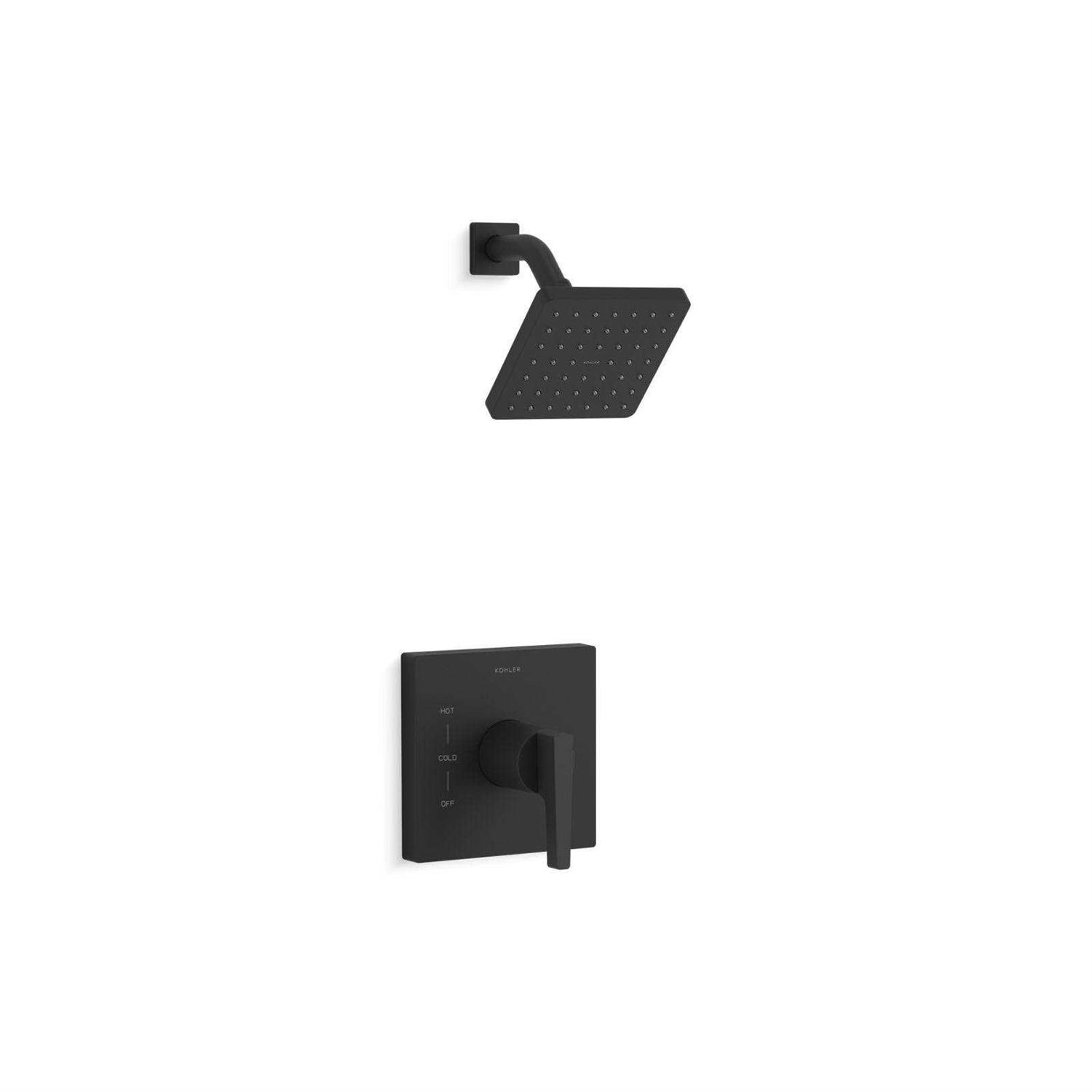 Kohler Honesty Rite-Temp Shower Trim Showerhead and Lever Handle