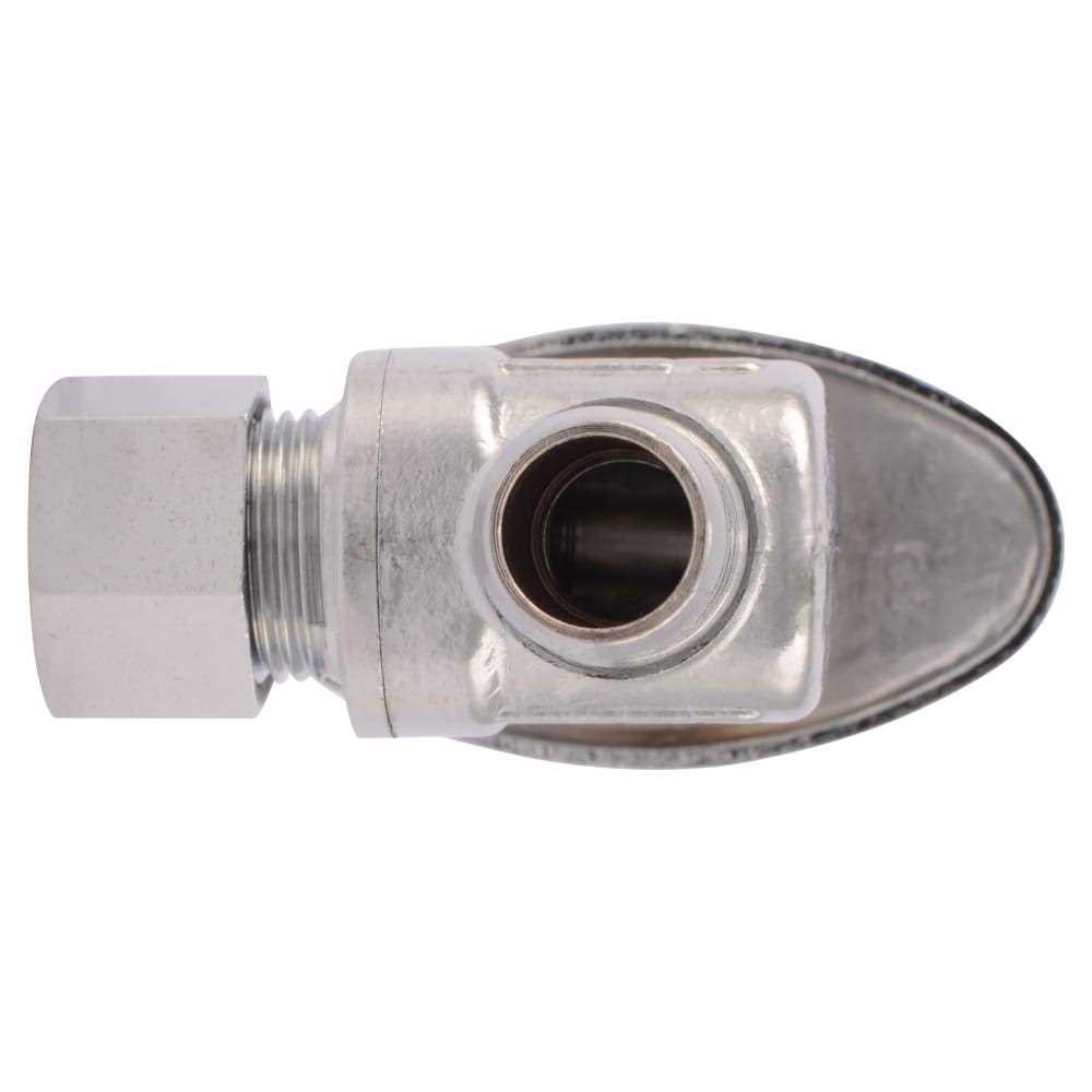 Alternative view of SharkBite 1/2-in Pex Barb x 3/8-in Od Compression Brass Quarter Turn Stop Angle Valve