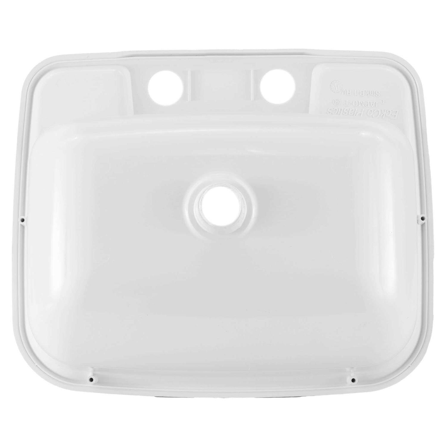 RecPro Rectangle RV Bathroom Sink Single Bowl Lavatory Sink