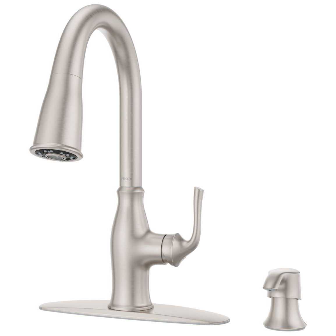 Pfister Barulli Single Handle Pull Down Kitchen Faucet in Spot Defense Stainless Steel