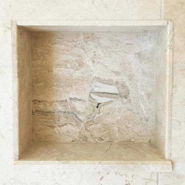 Alternative view of PolyNiche 12 in. x 12 in. x 3.5 in. Shower Niche