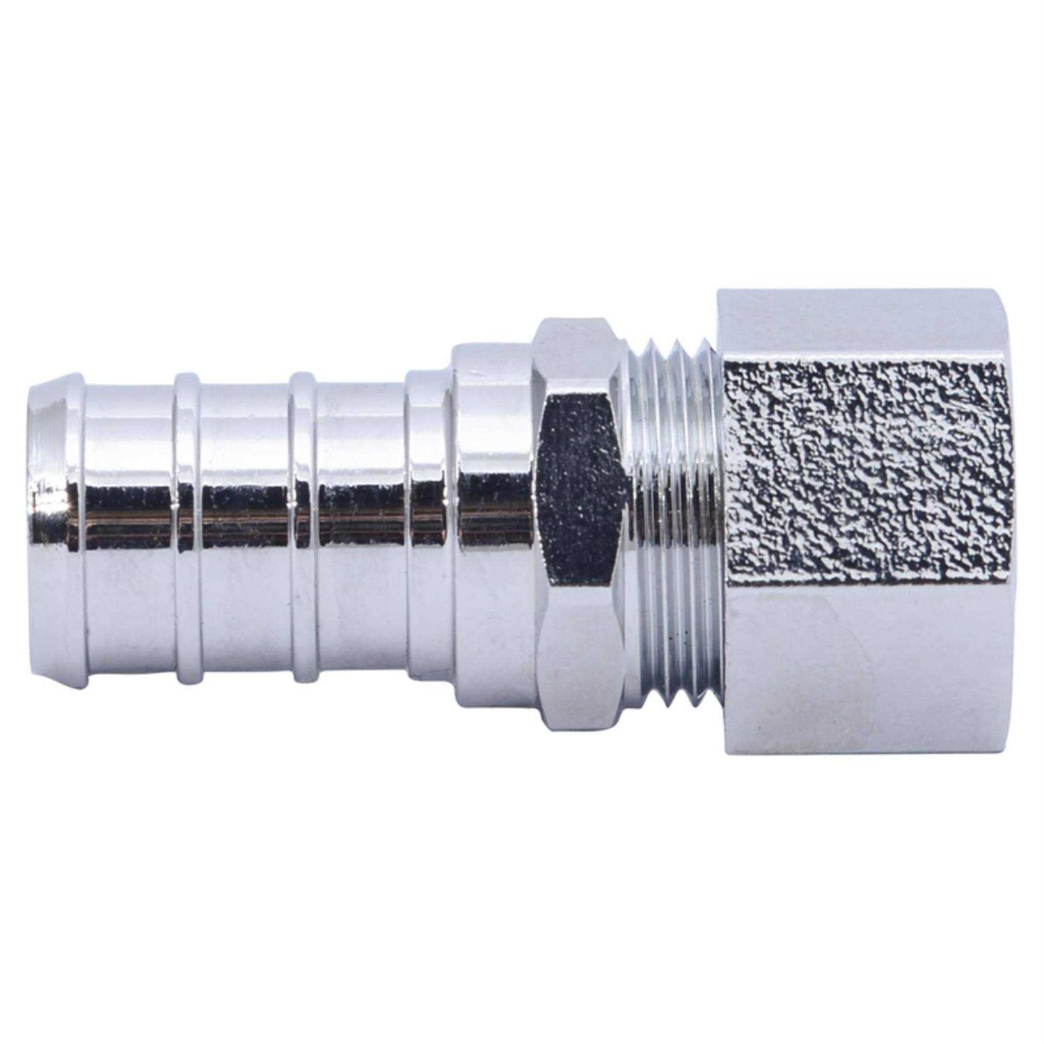 SharkBite 1/2 in. Barb x 3/8 in. D Compression Brass Adapter UC637LFA