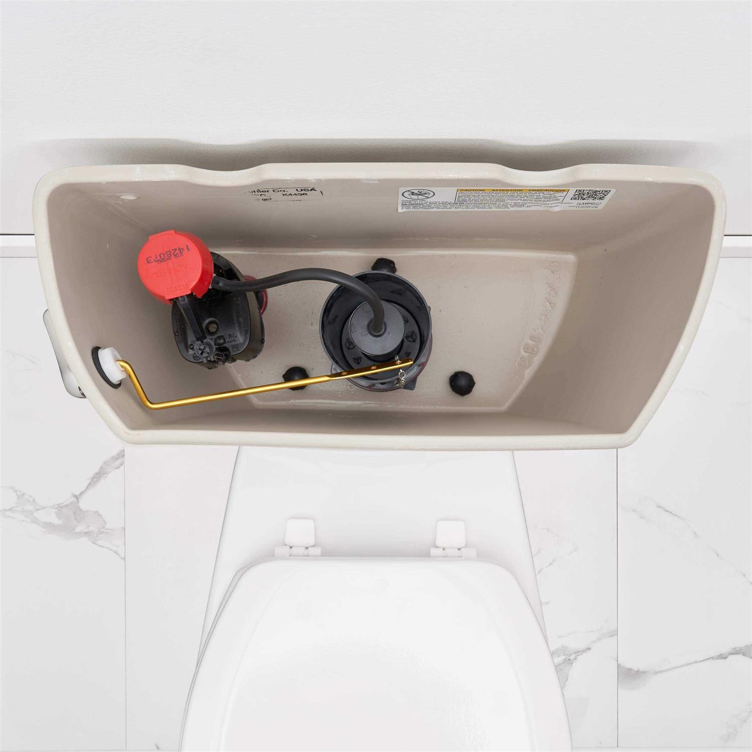 Alternative view of Qualihome Universal Toilet Tank Flush Lever Chrome Finish Handle with Metal Nut