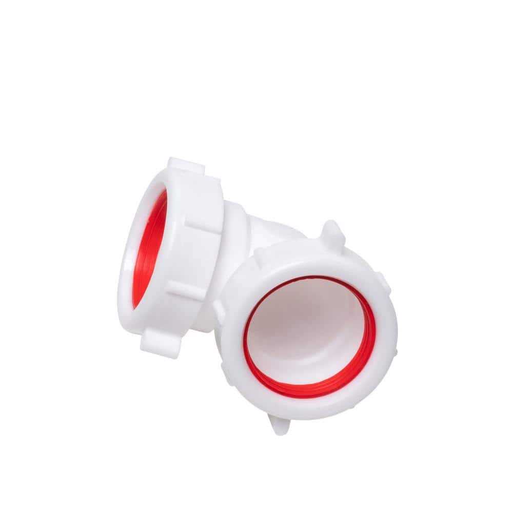Oatey 1-1/2 in. 90 Degree Plastic Double Slip-Joint Sink Drain Elbow Pipe HDC9675