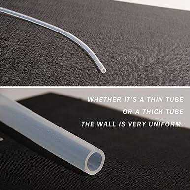 Alternative view of Quickun Pure Silicone Tubing ID x OD High Temp Food Grade Tube Pure Silicone Hose Tube for Home Brewing