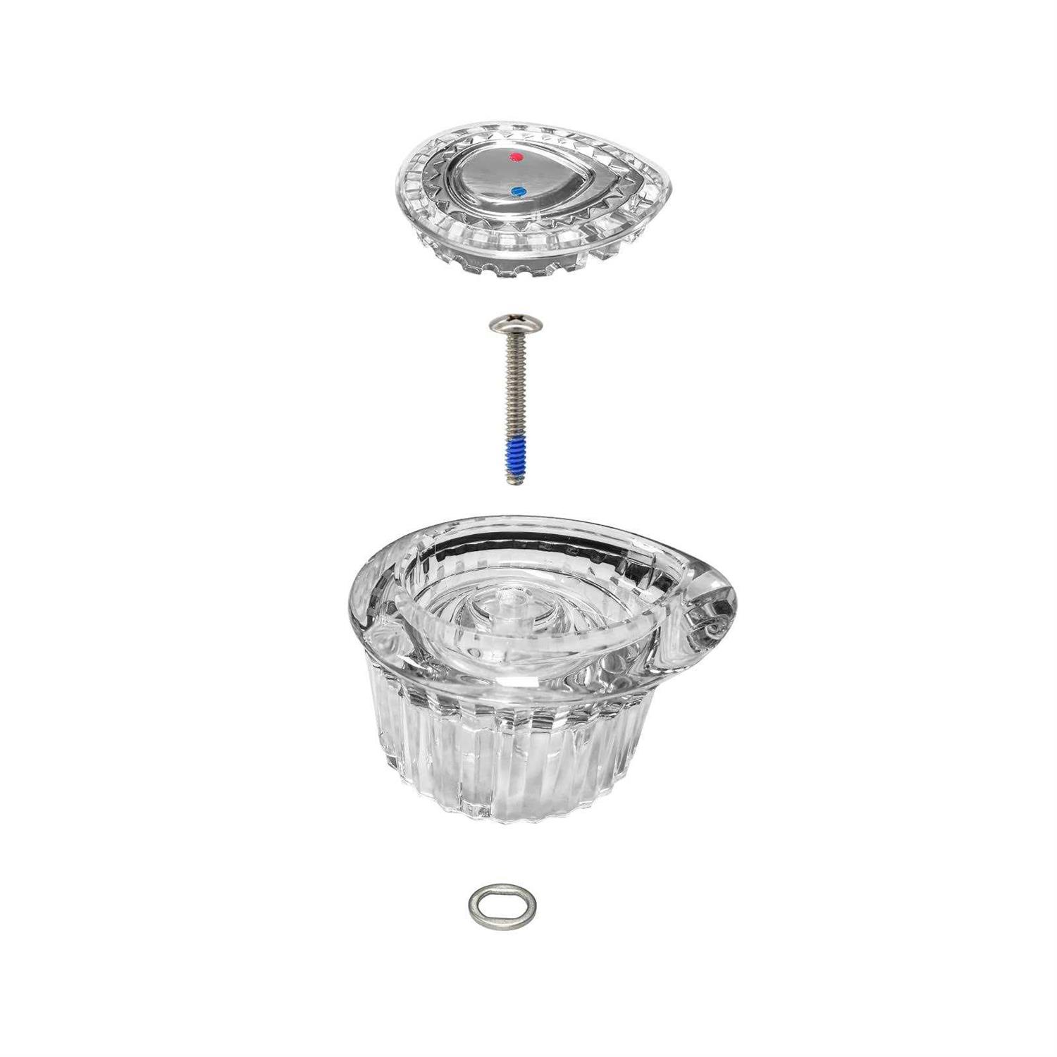 Replacement for Moen Posi-Temp One-Handle Tub and Shower Knob Handle Kit, White and