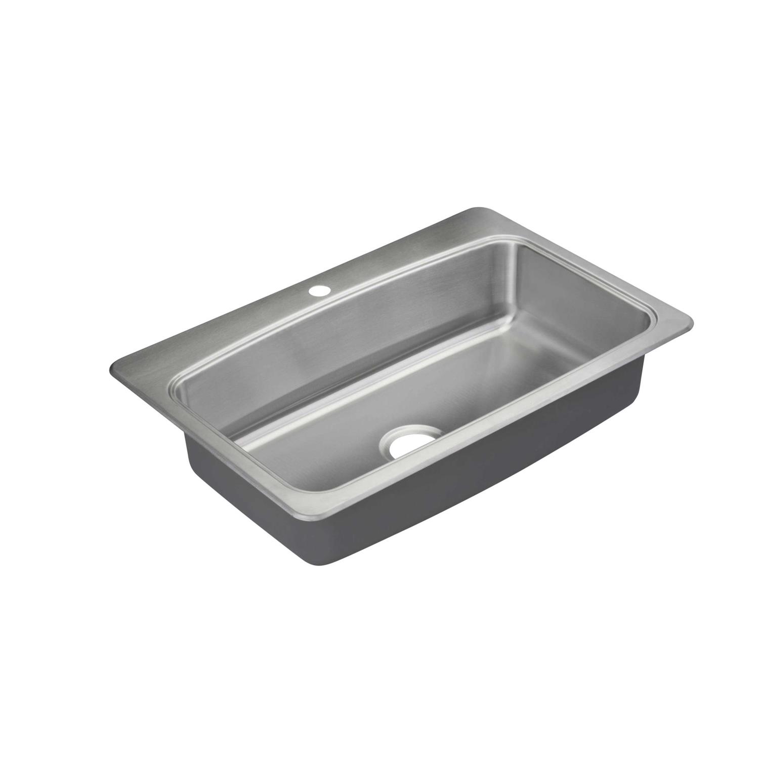 Alternative view of Proflo PFSR1B332261 Bealeton 32-15/16 inch Drop in Single Basin Stainless Steel Kitchen Sink