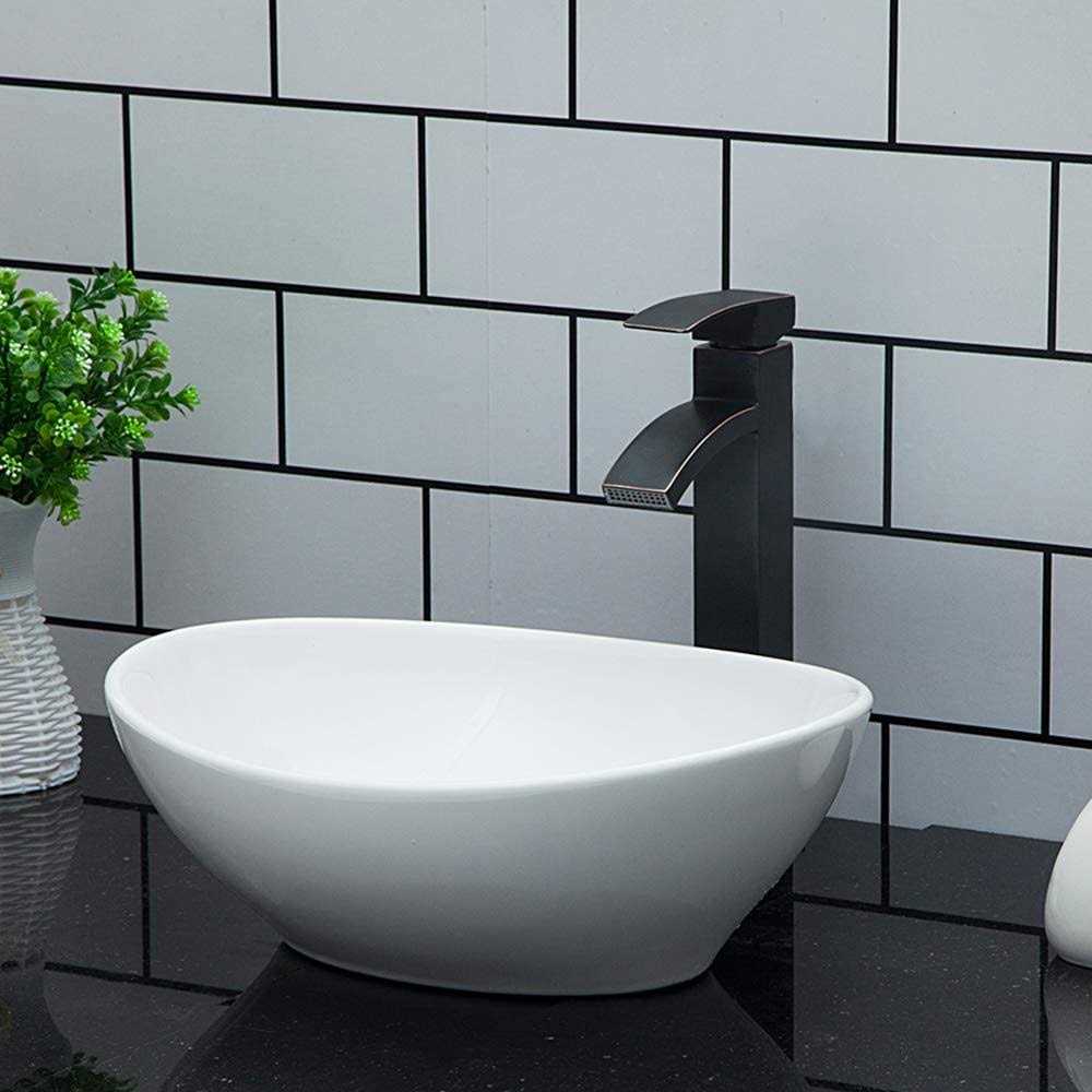 Oval Vessel Sink Kichae 16x13 Modern Bathroom Sink Egg Oval Shape Countertop