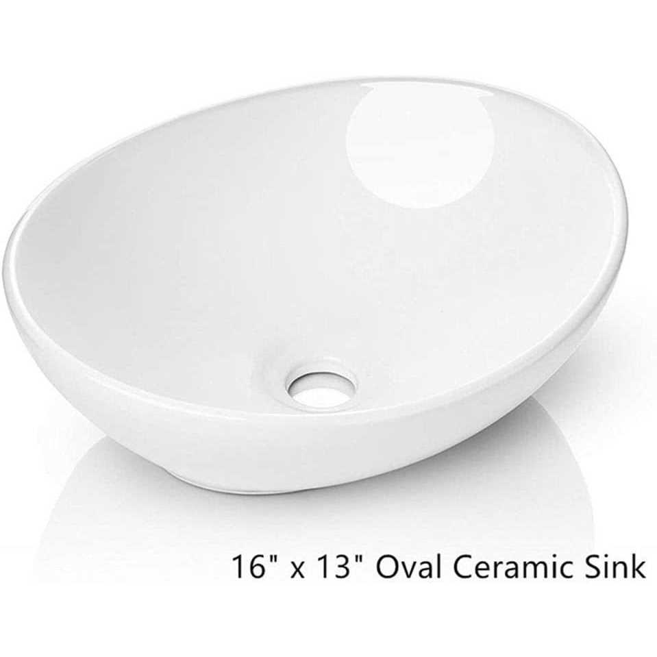 Kichae 13x13 Round Bathroom Vessel Sink - Iceland