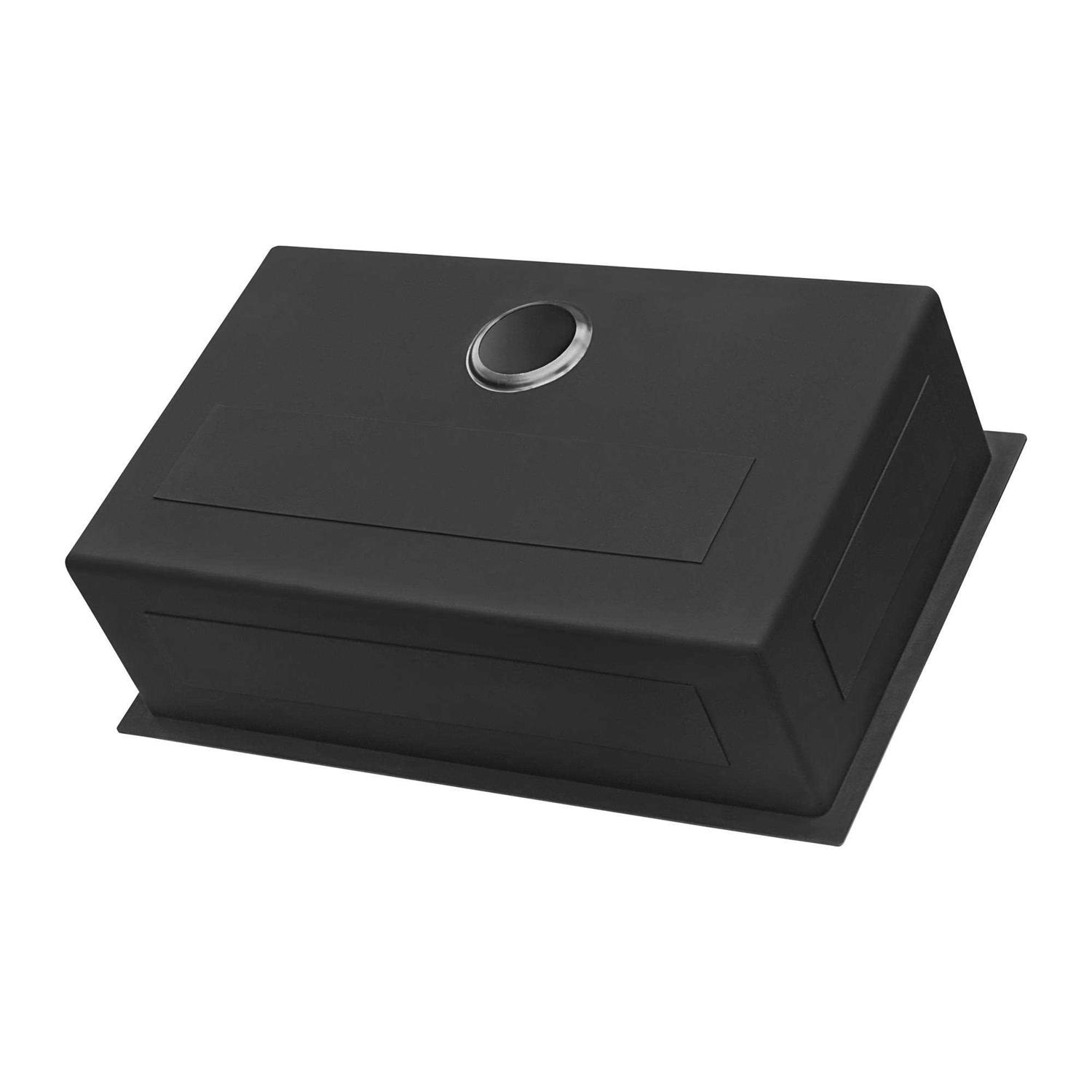 Alternative view of Ruvati 27-inch Undermount Stainless Steel Kitchen Sink 16 Gauge Single Bowl RVH6127