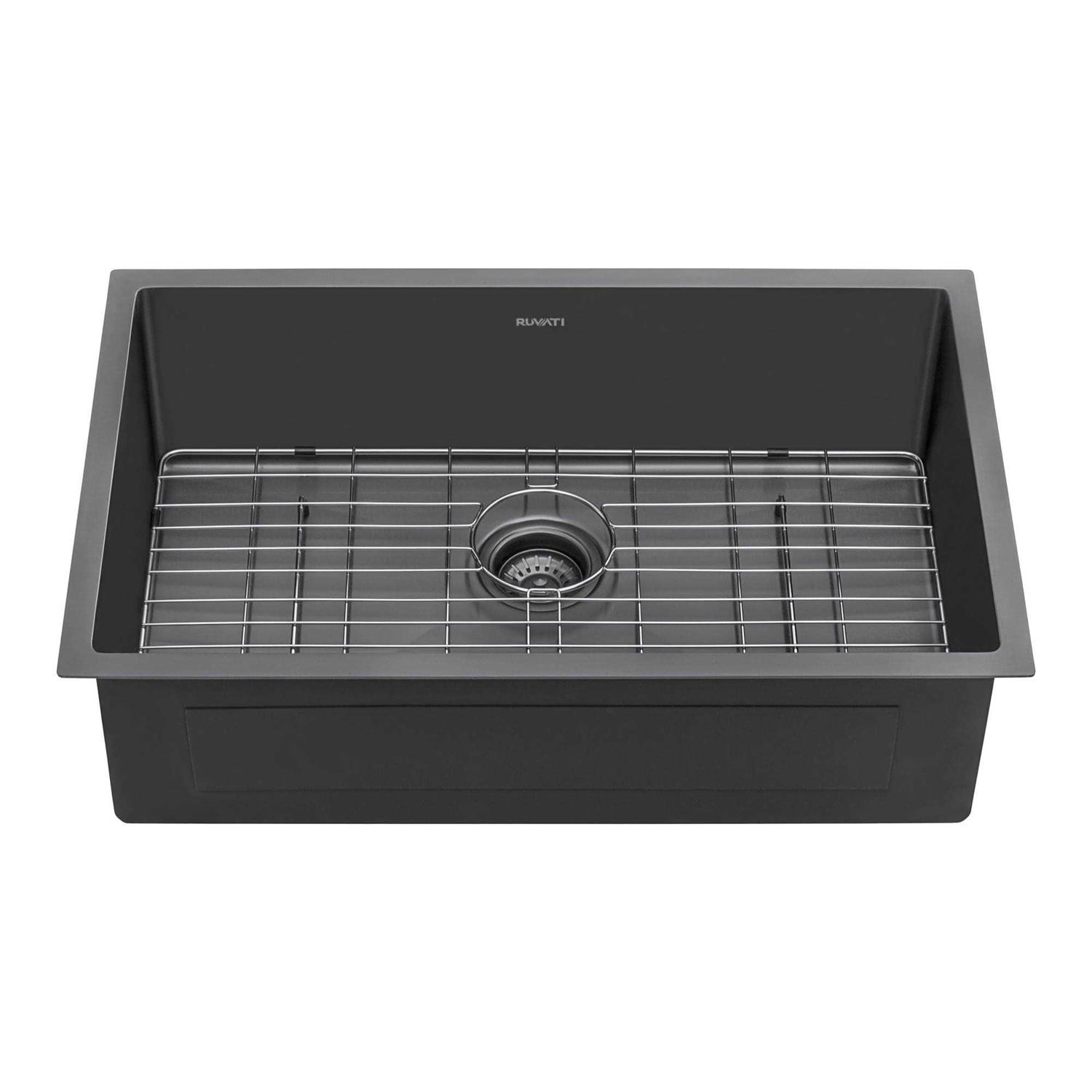 Ruvati 27-inch Undermount Stainless Steel Kitchen Sink 16 Gauge Single Bowl RVH6127