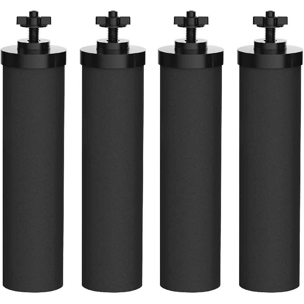 Nispira Premium Water Filter Black Element Cartridge Compatible with Berkey Countertop Water Purification System. Compared to Part BB9 Filters
