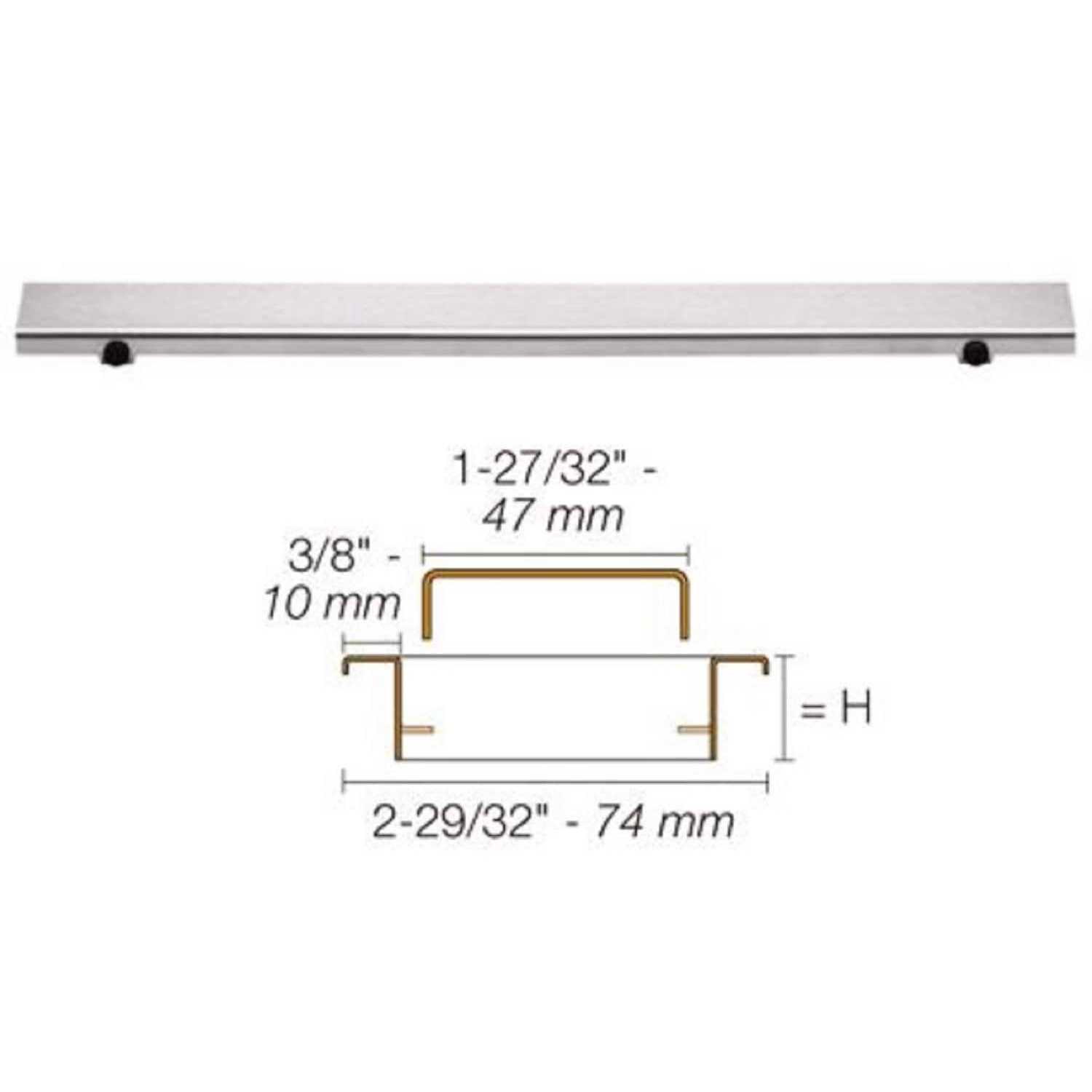 Alternative view of Schluter Kerdi-Line Linear Drain Grate