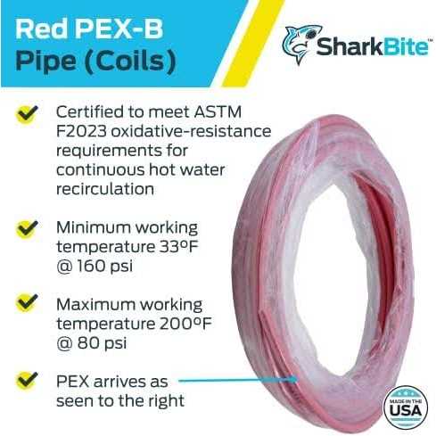 Alternative view of SharkBite 1/2 in. x 50 ft. Coil Red PEX Pipe U860R50