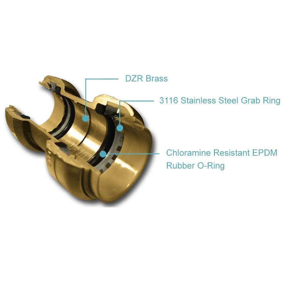 Alternative view of Sharkbite 23337-0000LF Stop Valve 1/2 x 1/4 in Connection