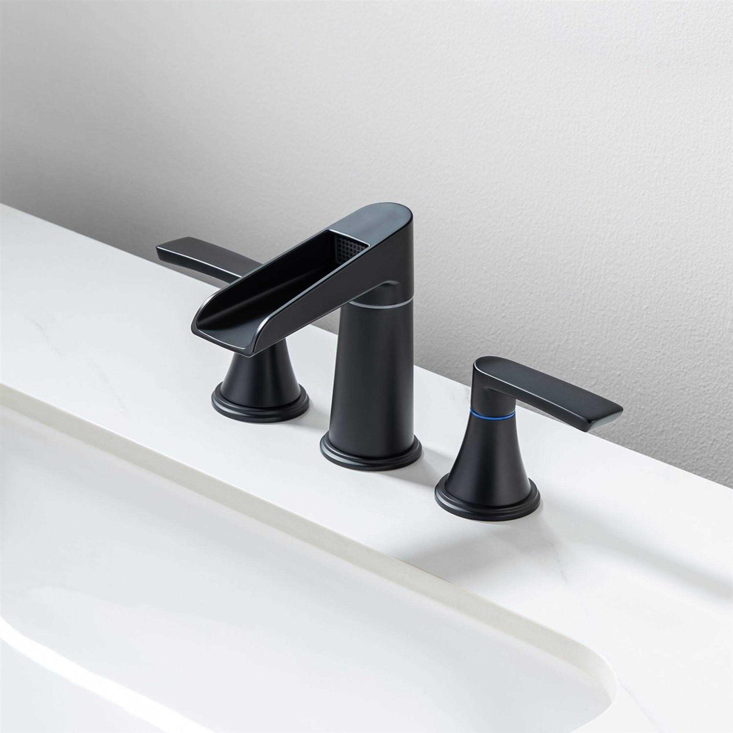 Rainlex Widespread Faucet 2-handle Bathroom Faucet with Drain Assembly
