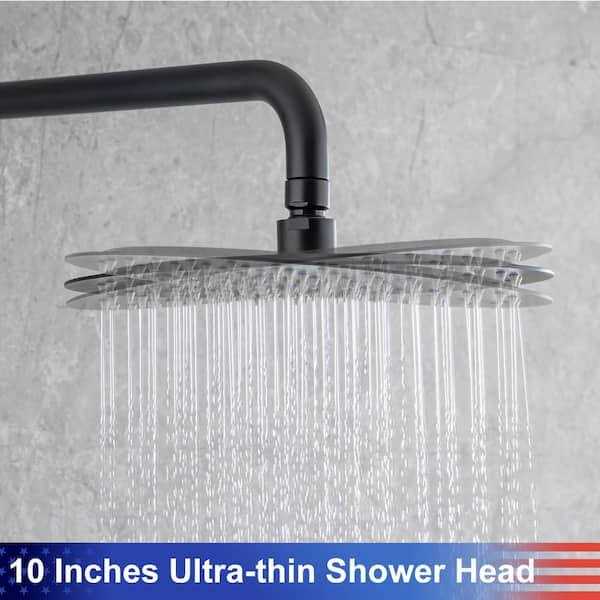 Alternative view of RAINLEX 10 in. Shower Head Single-Handle 3-Spray Round High Round High Pressure Shower Faucet