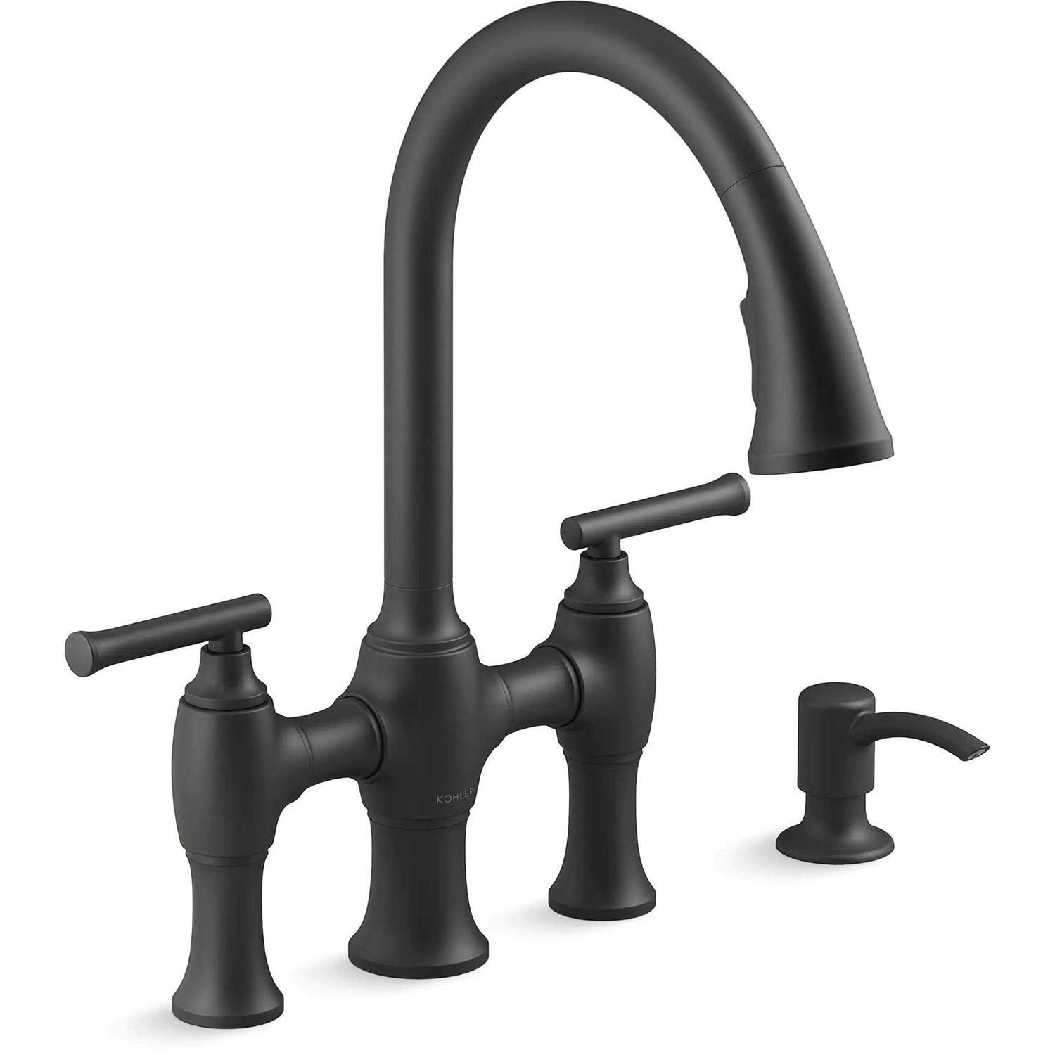 Kohler Kitchen Faucet Oresund Bridge 2-handle Pull-down Sprayer