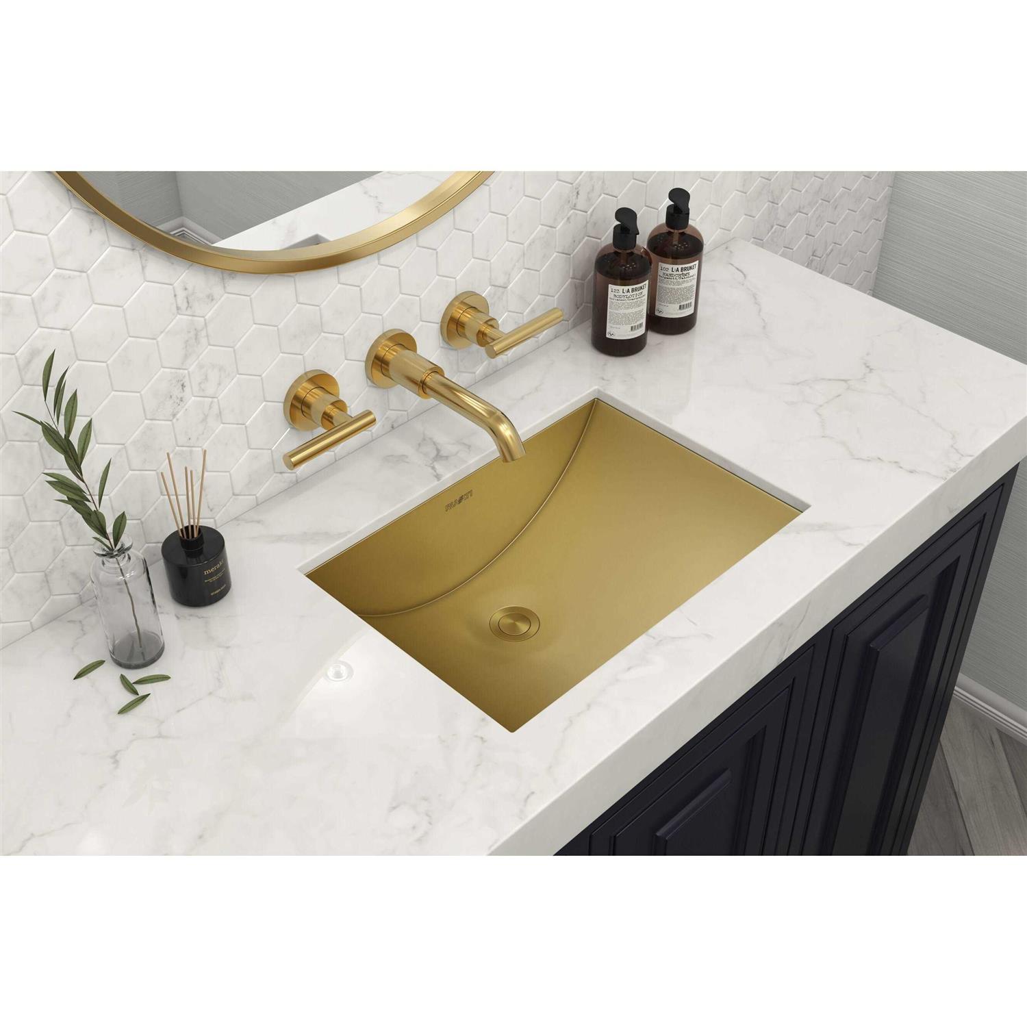 Alternative view of Ruvati 16 x 11 inch Rectangular Bathroom Sink Undermount RVH6107GG