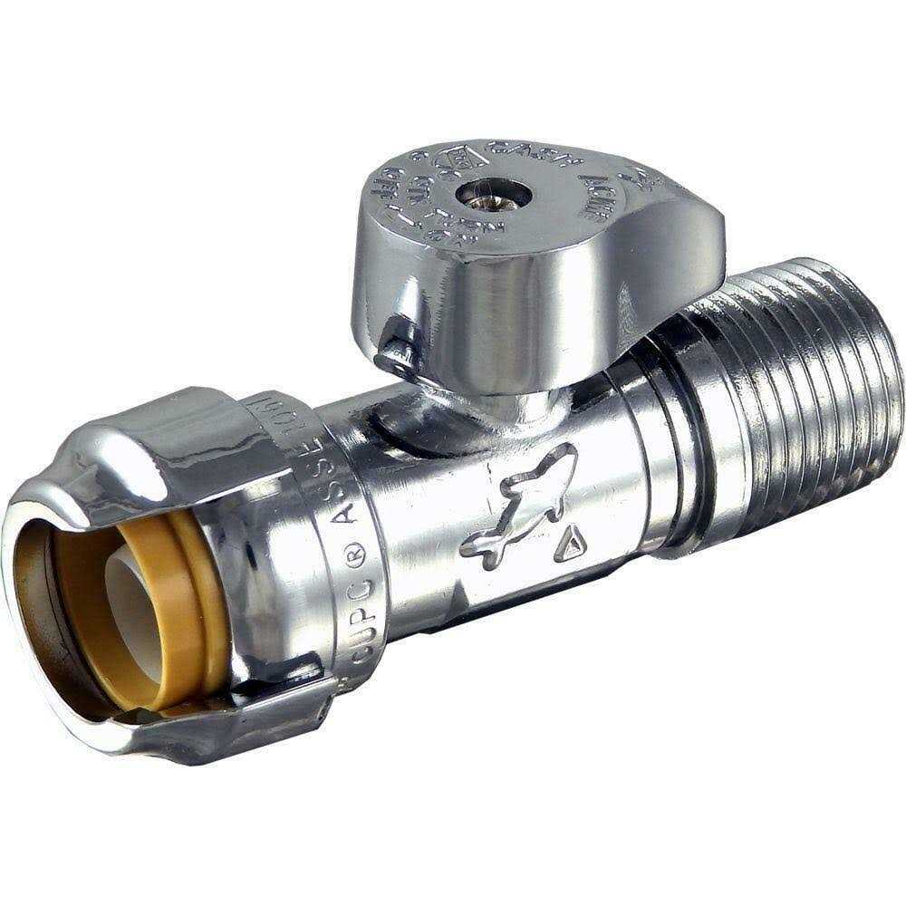 Sharkbite 1/2 x 1/2 inch MIP Straight Stop Valve 24947