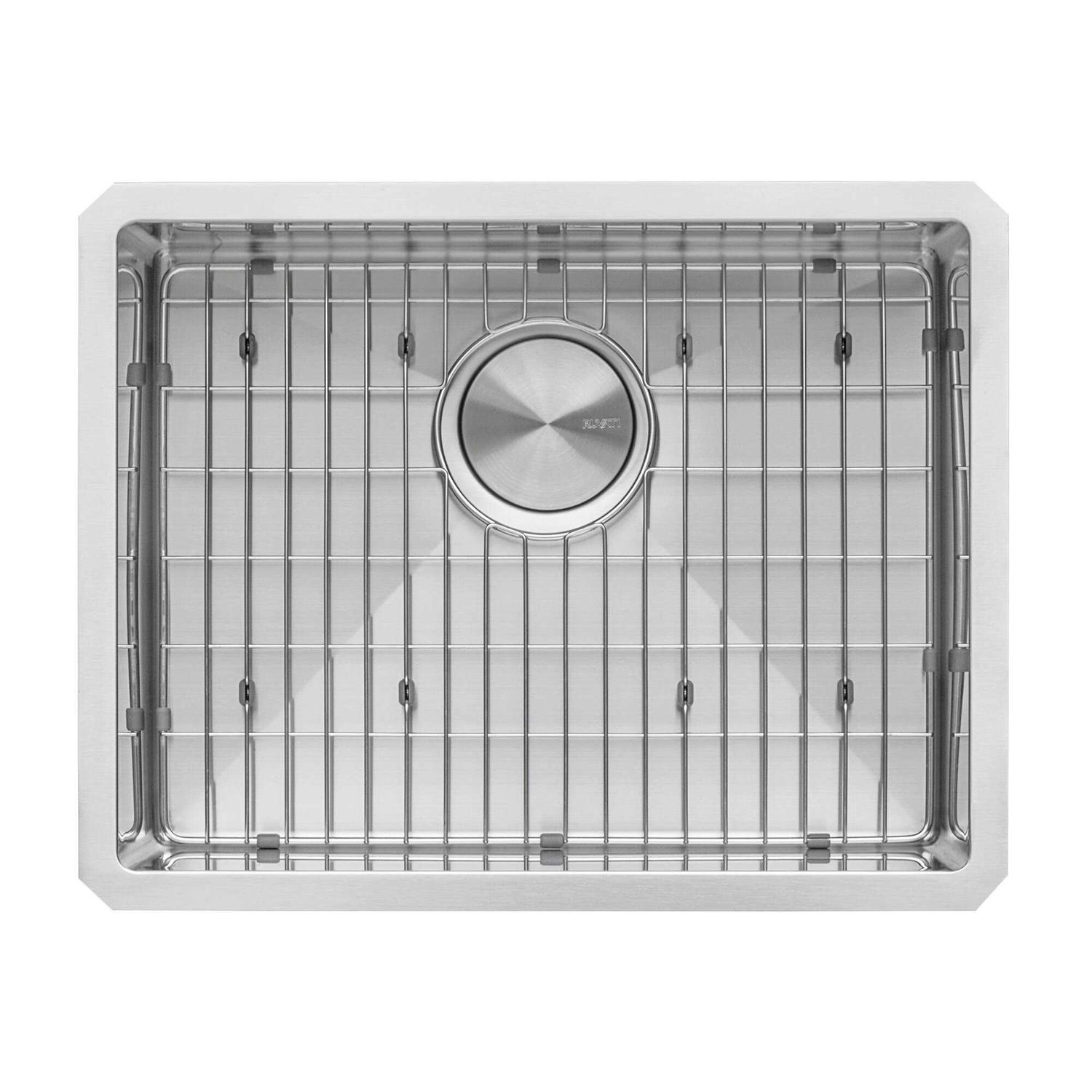 Alternative view of Ruvati 27-inch Undermount 16 Gauge Tight Radius Stainless Steel Kitchen Sink Single Bowl RVH7127