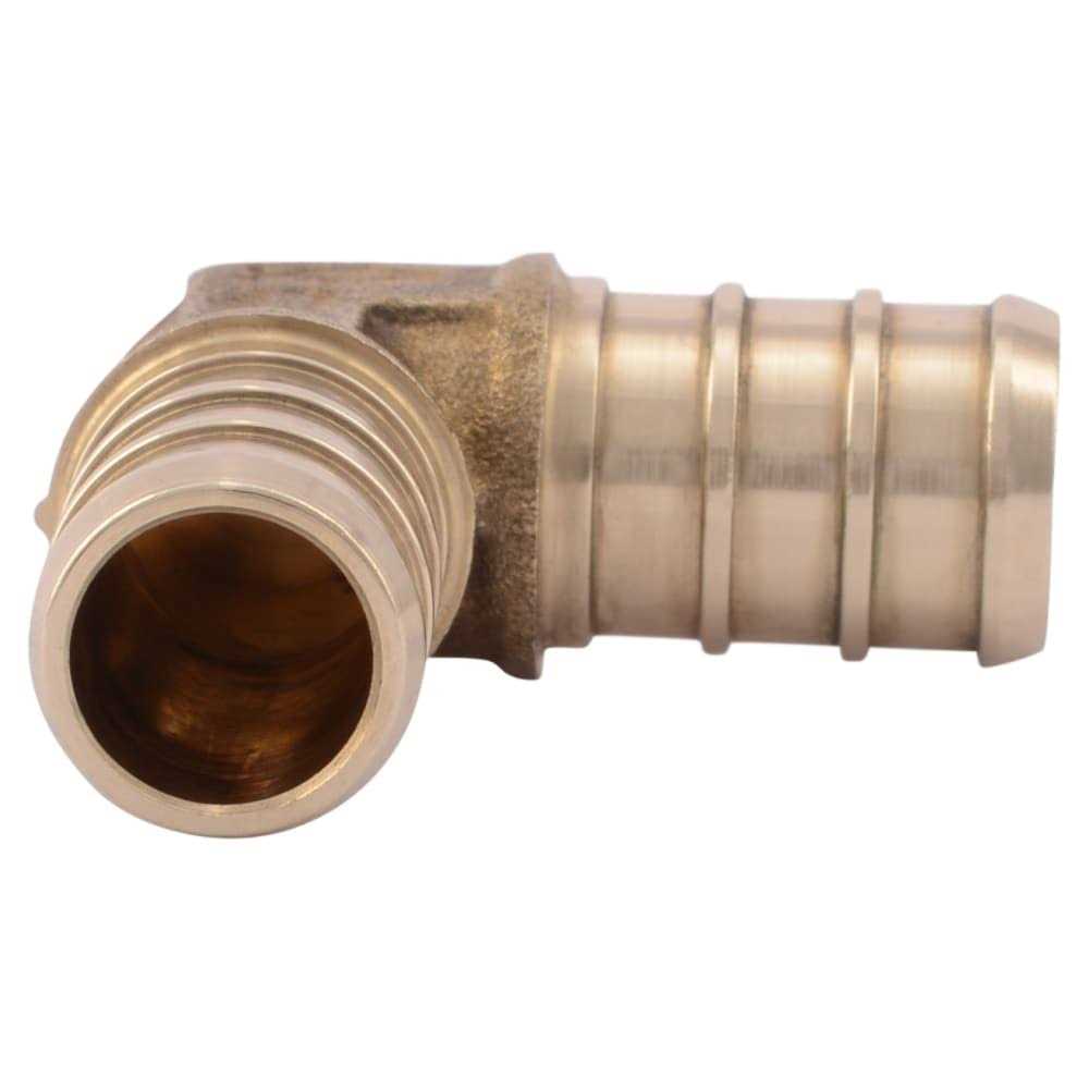 Alternative view of SharkBite 1/2-in PEX Crimp Brass 90-Degree Elbow Stainless Steel