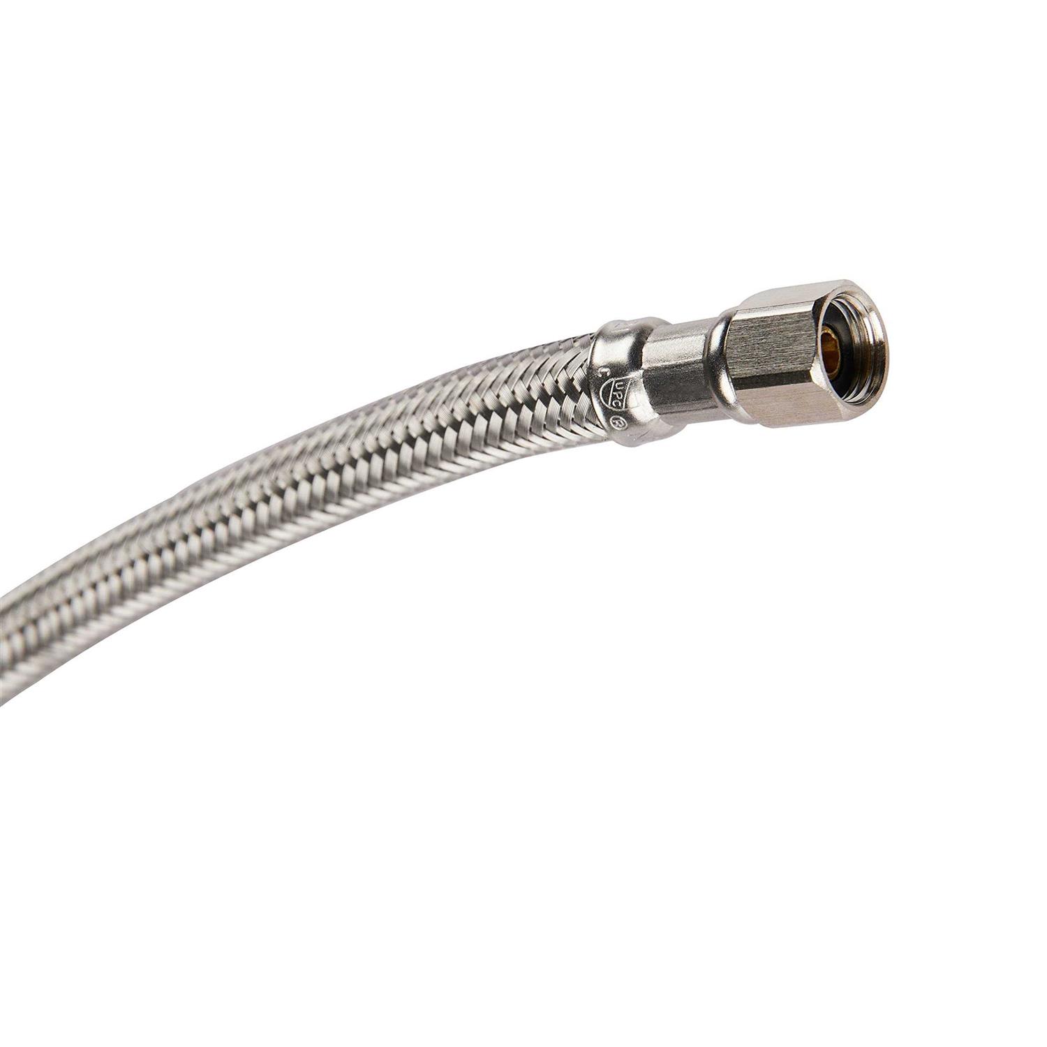 Alternative view of EFIELD Stainless Steel Braided Ice Maker Hose with 1/4 Comp by 1/4 Comp Connection
