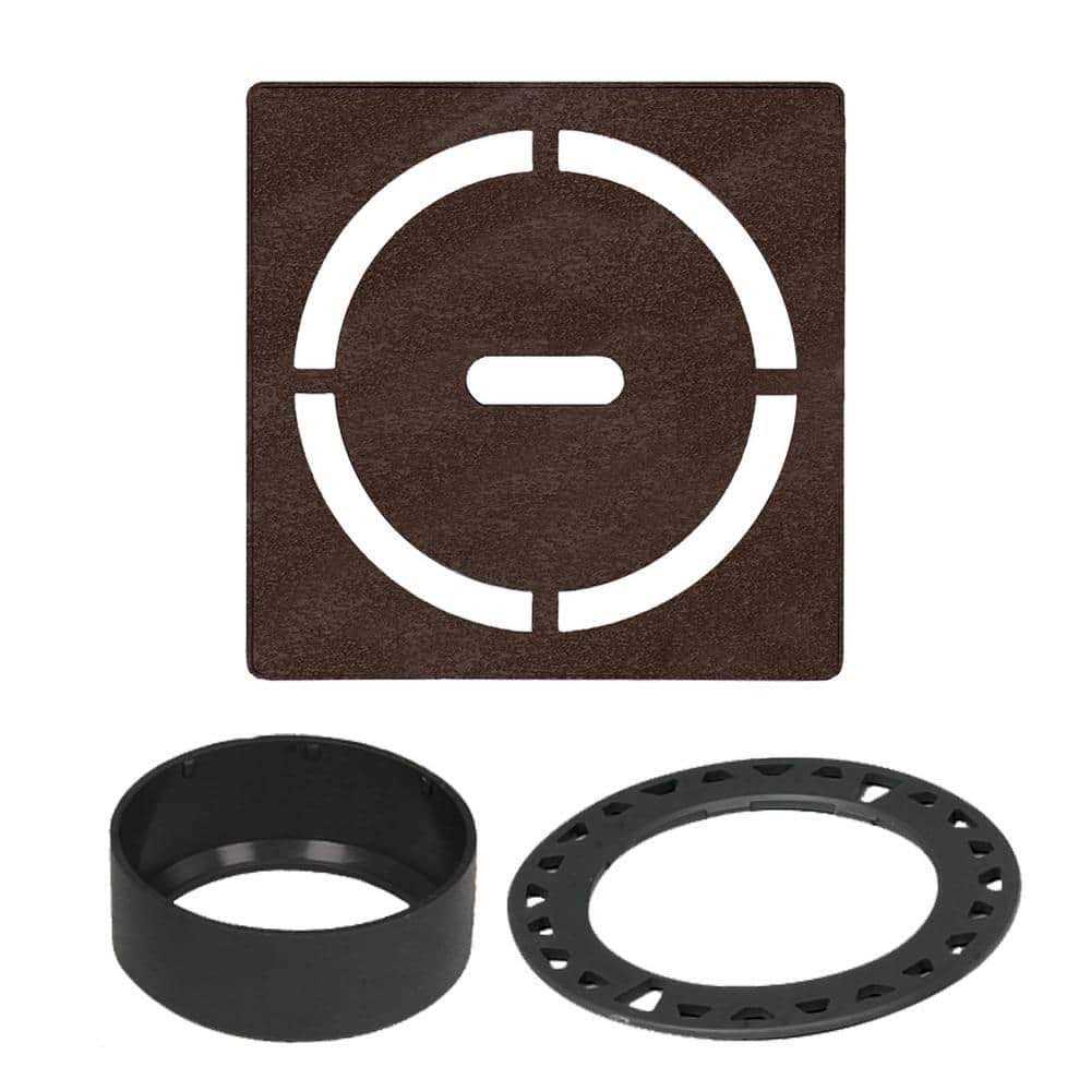 Alternative view of Schluter Kerdi-Drain 4 in. Matte Pure Drain Grate